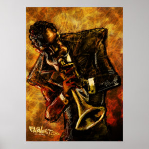 Póster El jazz trabaja el poster