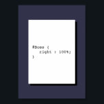 Póster El jefe es siempre correcto Funny CSS<br><div class="desc">Boss is Always Right es un juego de palabras CSS. Este poster es perfecto para la decoración de oficina,  inicio o lugar de trabajo.</div>