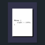 Póster El jefe es siempre correcto Funny CSS<br><div class="desc">Boss is Always Right es un juego de palabras CSS. Este poster es perfecto para la decoración de oficina,  inicio o lugar de trabajo.</div>
