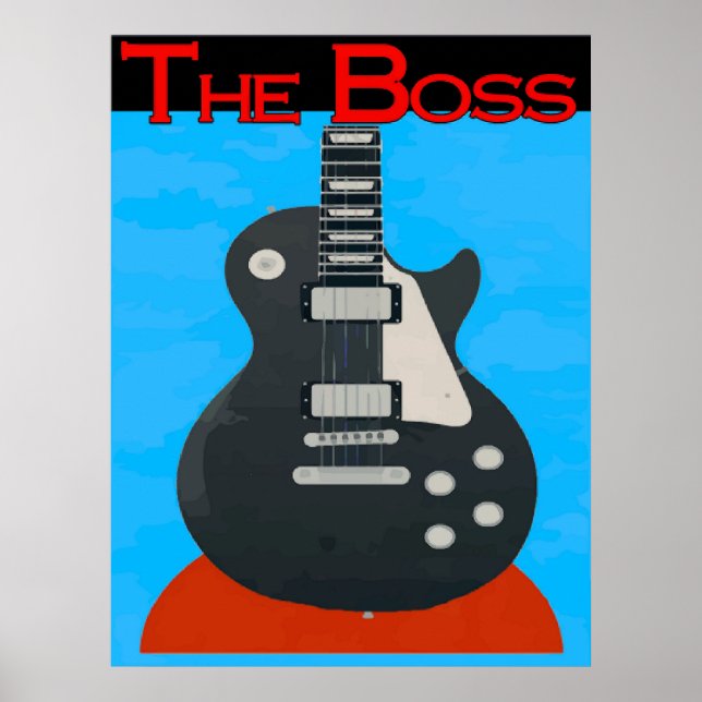 Póster El jefe, la guitarra (Frente)