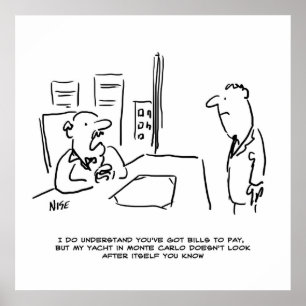 Póster El jefe no puede pagar el aumento porque tiene un 