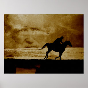 Póster El jinete de caballo blanco - Theodor Storm
