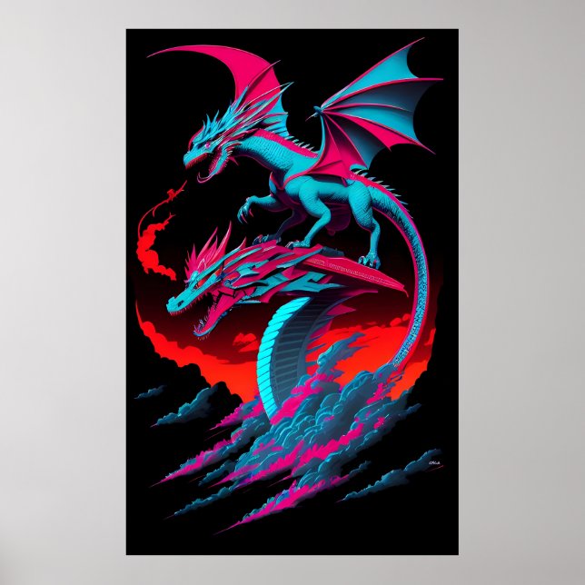 Póster El Jinete de Ola del Dragón (Frente)