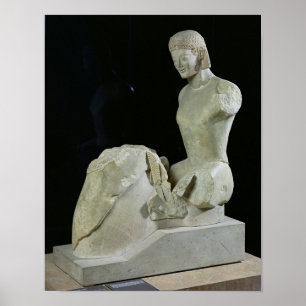 Póster El jinete de Rampin, c.550-540 A.C.