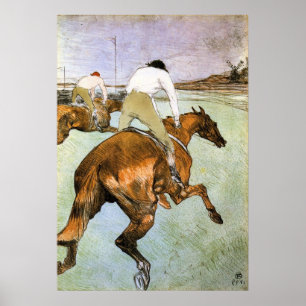 Póster El jockey 2 de Toulouse-Lautrec