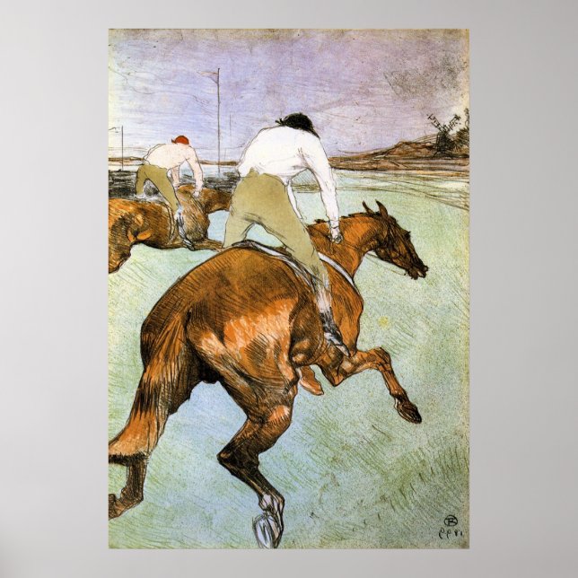 Póster El jockey 2 de Toulouse-Lautrec (Frente)