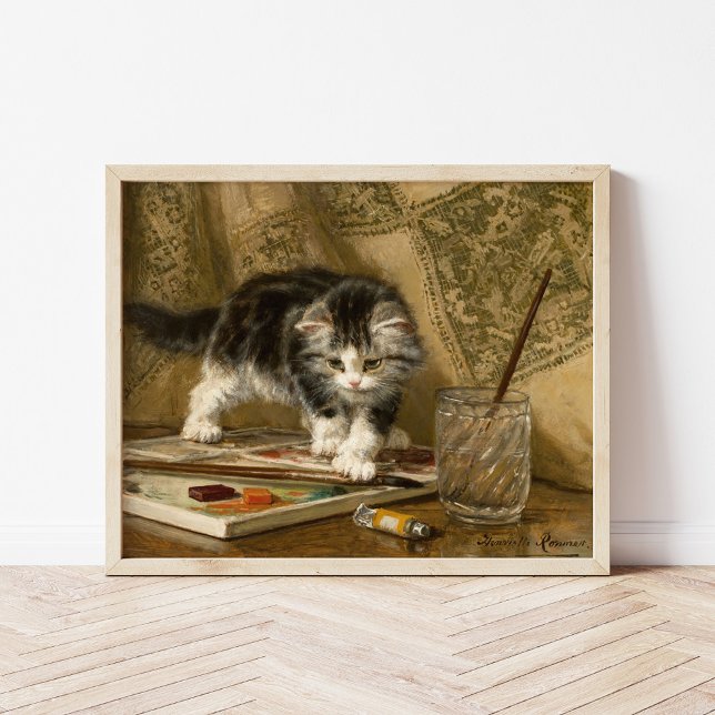 Póster El joven artista | Henriëtte Ronner-Knip (Subido por el creador)