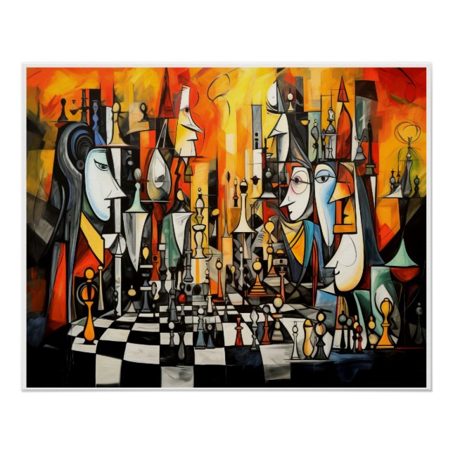 Póster El juego del ajedrez (Anverso)