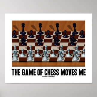 Póster El Juego Del Ajedrez Me Mueve Estereograma De Ajed