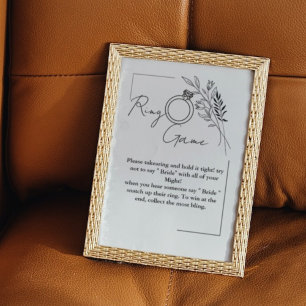 Póster El juego del anillo de flores silvestres no dice n