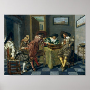 Póster El juego del Backgammon