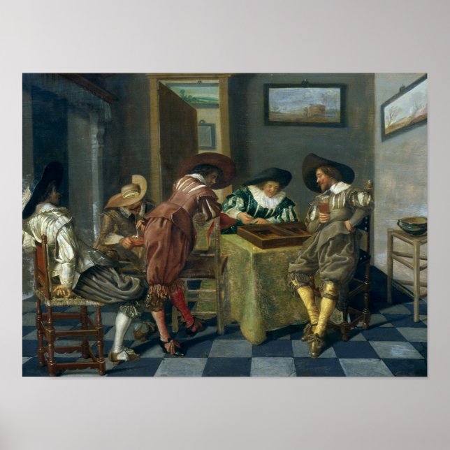 Póster El juego del Backgammon (Frente)