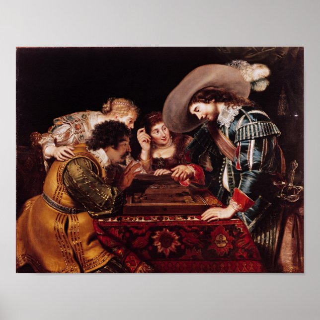 Póster El juego del Backgammon (Frente)