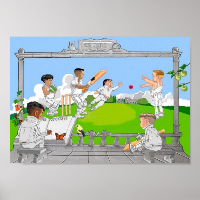 Póster El juego del cricket (Frente)