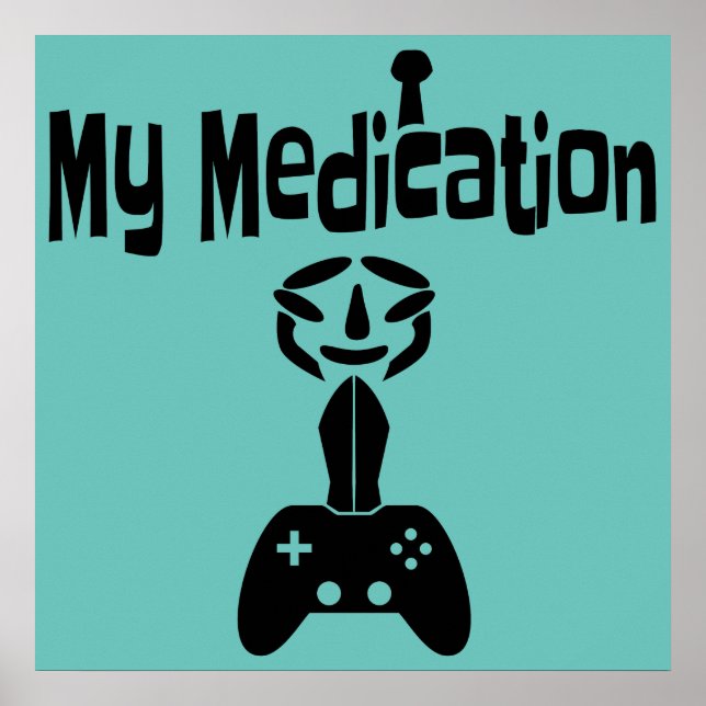 Póster el juego es mi poster de meditación (Frente)