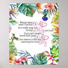 Póster El juego tropical del collar