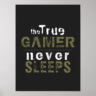 Póster El jugador verdadero nunca duerme del Poster del j
