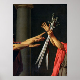 Póster El juramento de Horatii, 1784