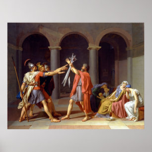 Póster El juramento del Horatii, 1784