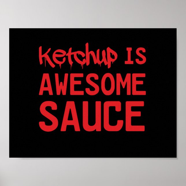 Póster El ketchup es una salsa asombrosa (Frente)