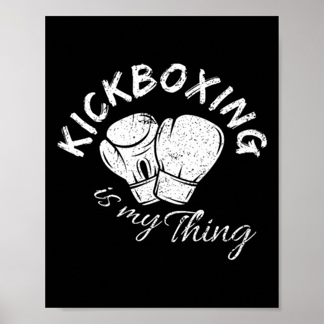 Póster El kickboxing es mi cosa (Frente)