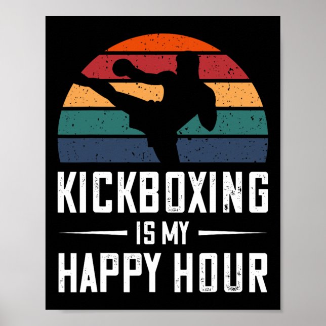 Póster El Kickboxing es mi divertido boxeo de Kick (Frente)