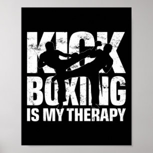 Póster El kickboxing es mi terapia, Motivo de partido de