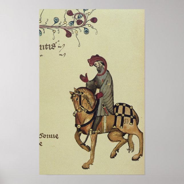 Póster El Knight, detalle de facsímil de (Frente)