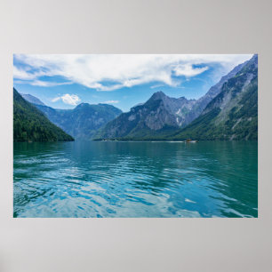 Póster El Königssee en Baviera, Berchtesgaden