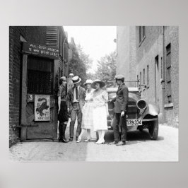 Póster El Krazy Kat Speakeasy, 1921. Foto de cosecha de v