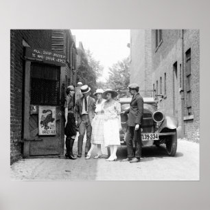 Póster El Krazy Kat Speakeasy, 1921. Foto de cosecha de v