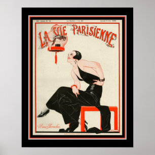 Póster El La 1922 del art déco compite Parisienne