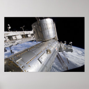 Póster El laboratorio japonés de Kibo del módulo del