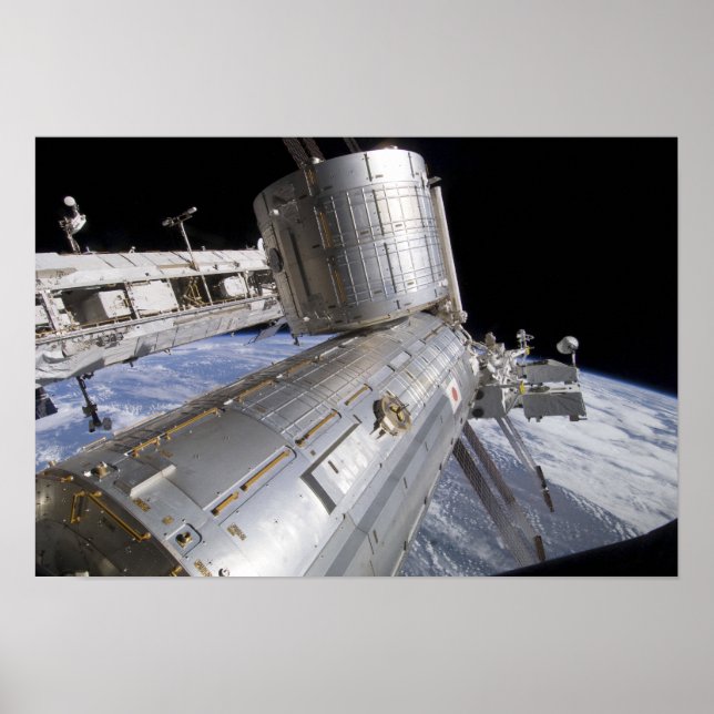 Póster El laboratorio Kibo del módulo de experimentos jap (Frente)