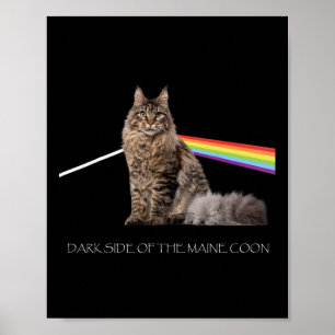 Póster El Lado Oscuro Del Amante Del Gato Del Mono De Mai