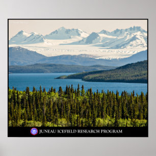 Póster El lago Altin y el Poster Juneau Icefield