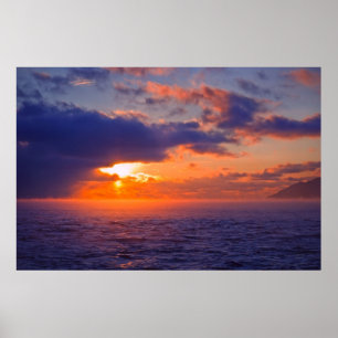 Póster El lago Baikal - otra puesta del sol