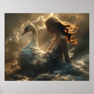 PÓSTER EL LAGO DE LOS CISNES - BALLET Y DANZA
