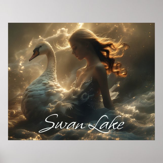 PÓSTER EL LAGO DE LOS CISNES - BALLET Y DANZA - (Frente)