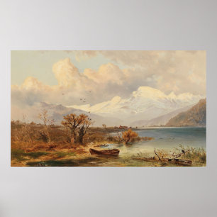 Póster El lago Haider – Emil Barbarini