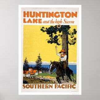 Póster El lago Huntington y las sierras