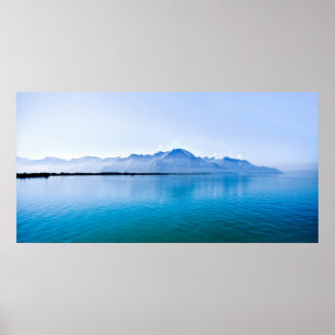 Póster El lago Lemán (laca Léman) 018