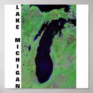 Póster El lago Michigan