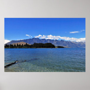 Póster El lago Wakatipu y los Remarkables