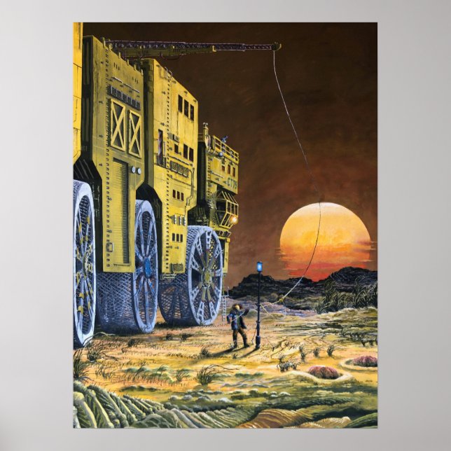 Póster El largo y oscuro paisaje de la ciencia ficción (Frente)