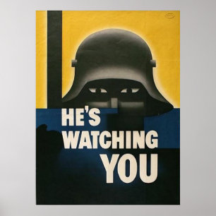 Póster Él le está mirando