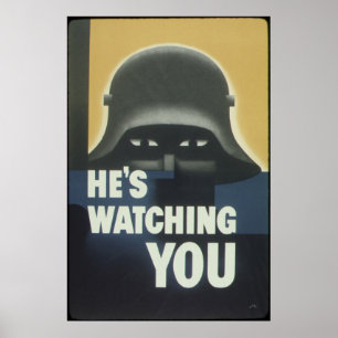 Póster Él le está mirando poster americano de la