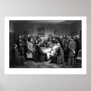 Póster El lecho de muerte de Lincoln
