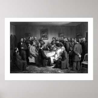 Póster El lecho de muerte de Lincoln