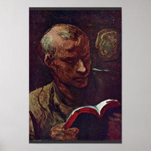 Póster El lector de Daumier Honoré